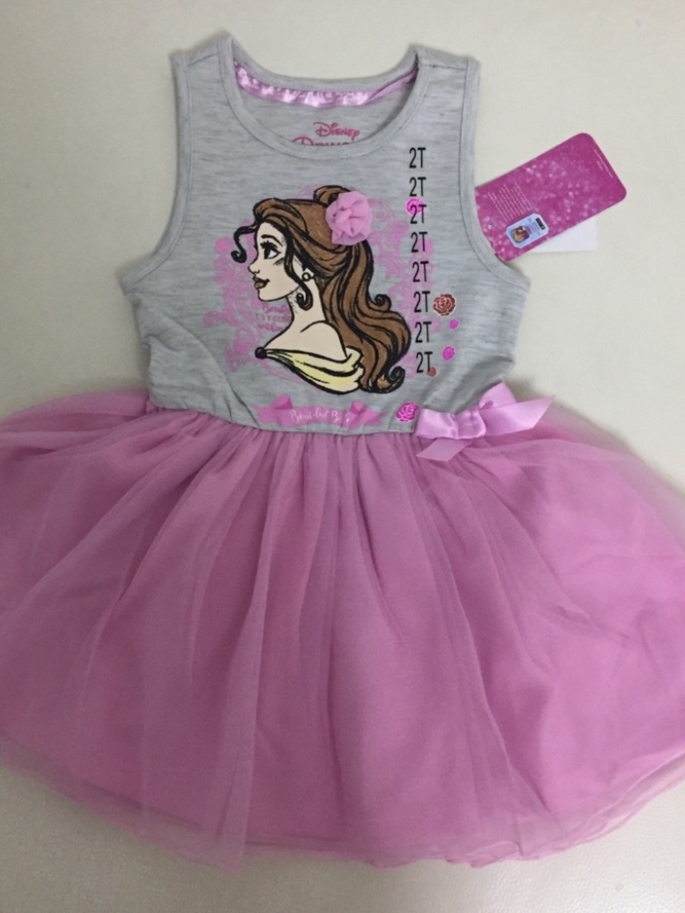 Disney Princess Belle Cute Pink tutu dress